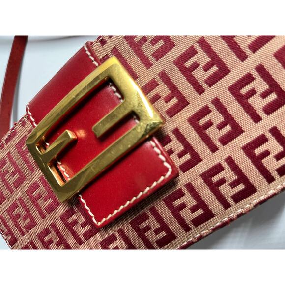 Fendi Vintage zucchino red box crossbody bag - Picture 3 of 8